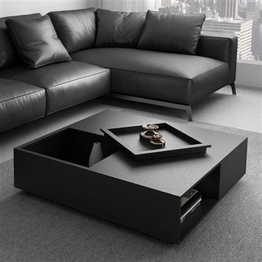 Czarny stolik kawowy