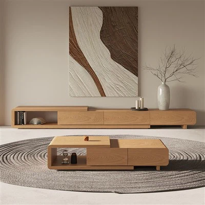 Wysuwana, stojąca szafka RTV