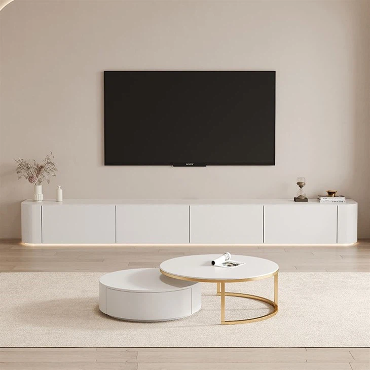 Floor-standing TV Cabinet With LED Lights